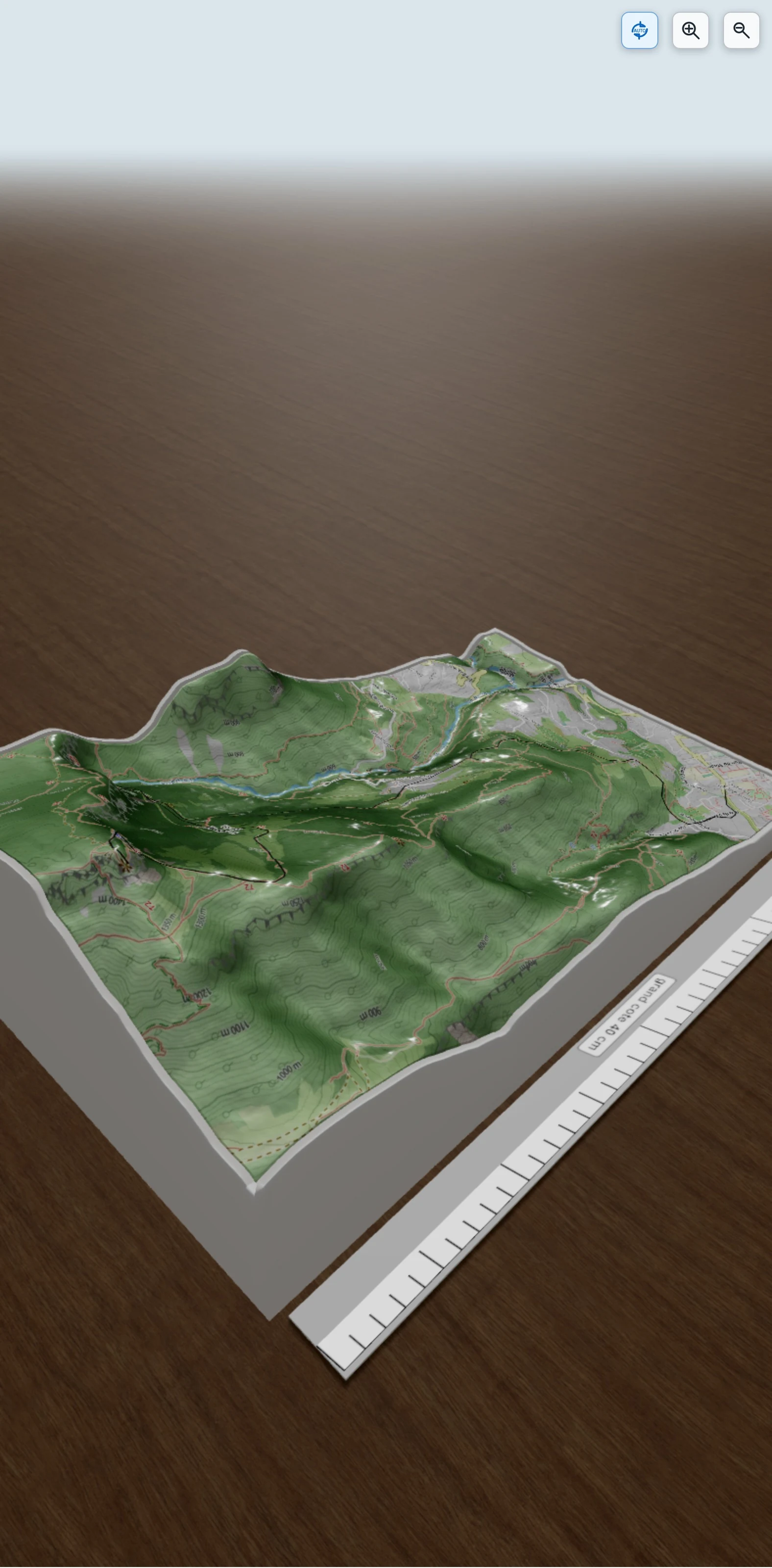 Carte en relief 3D de Training - jeu. août 11 06:16:07, avec relief topographique