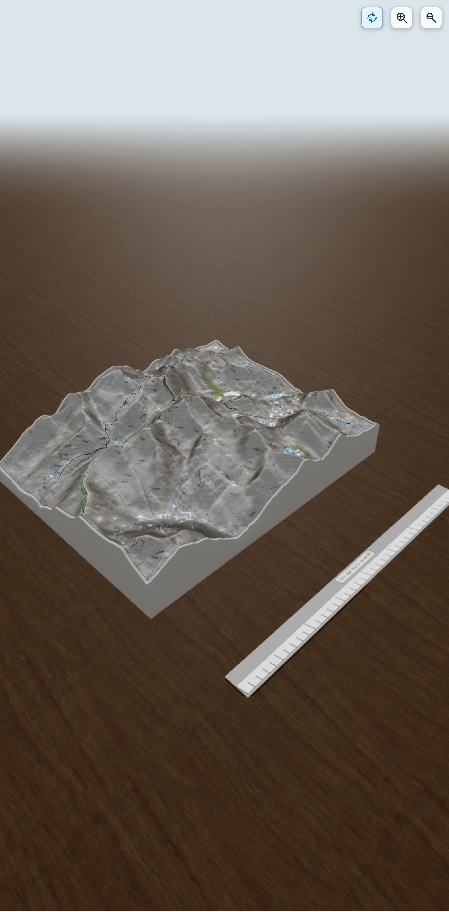 Carte en relief 3D de TransPyr 3 J2 - Refuge du Pinet - Bivouac Refugi de Baborte, avec relief topographique