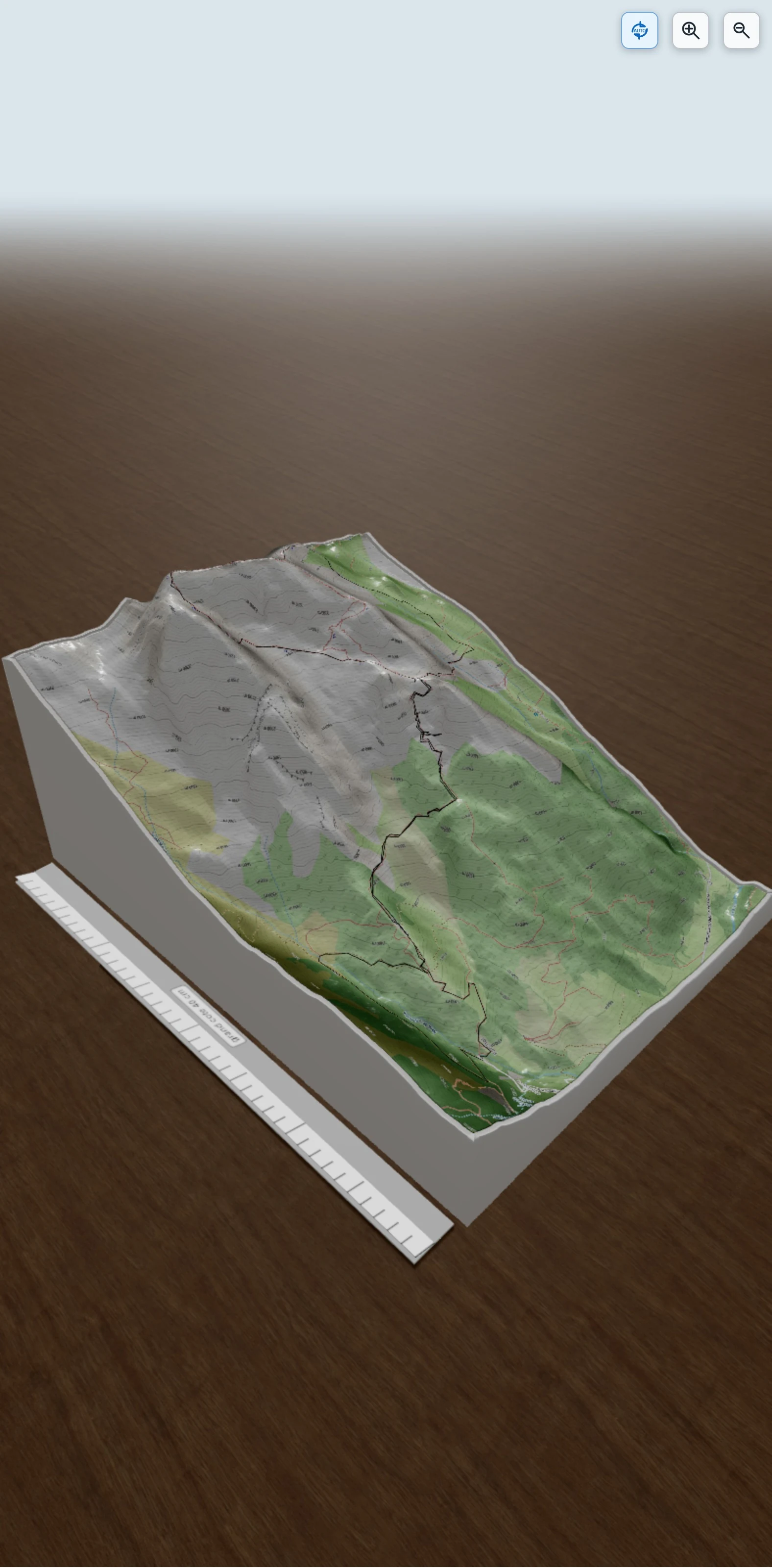 Carte en relief 3D de Traversée de l'Étale, avec relief topographique