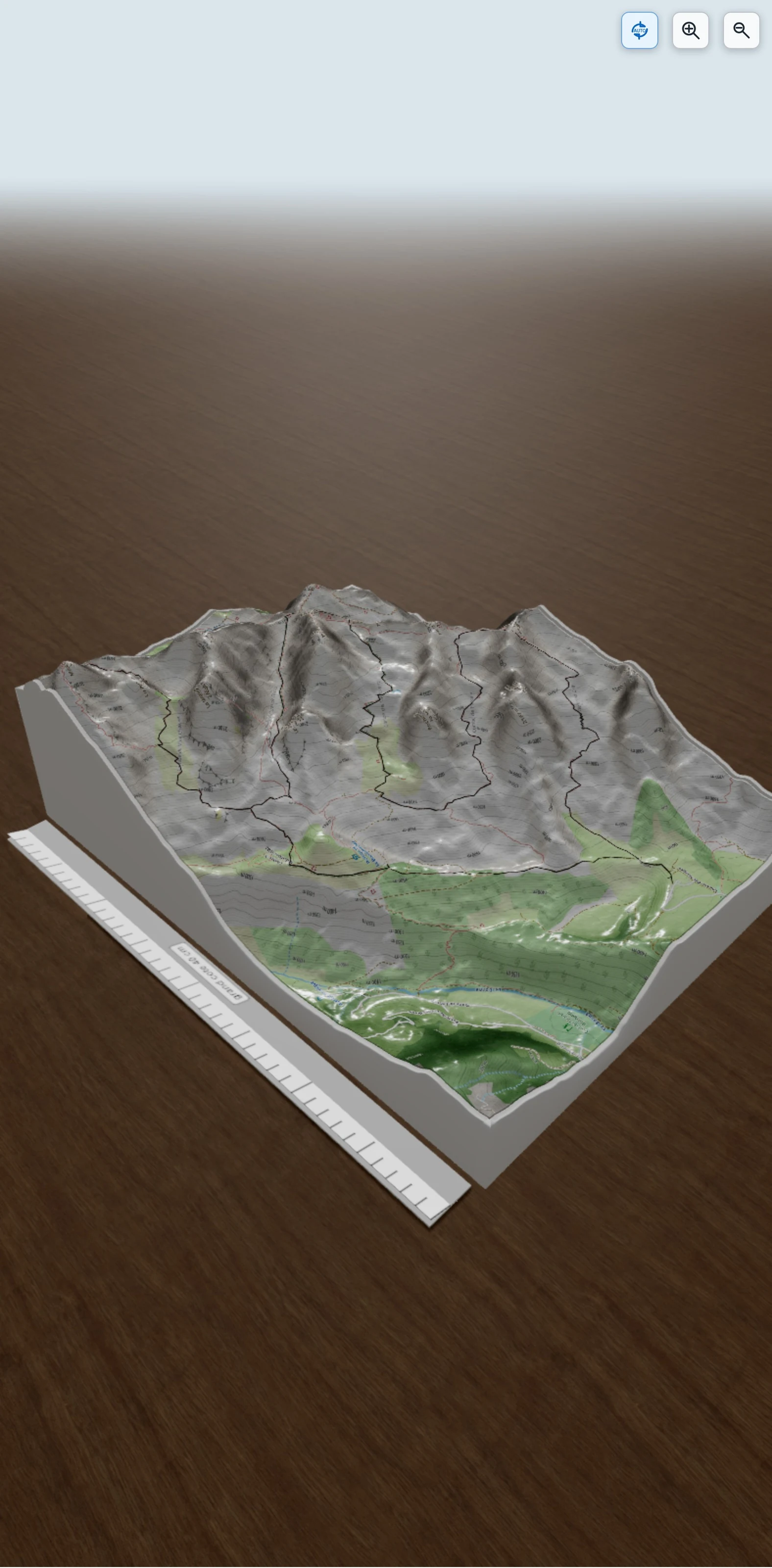 Carte en relief 3D de Trou de la mouche / Grande forclaz / Mont Charvet, avec relief topographique