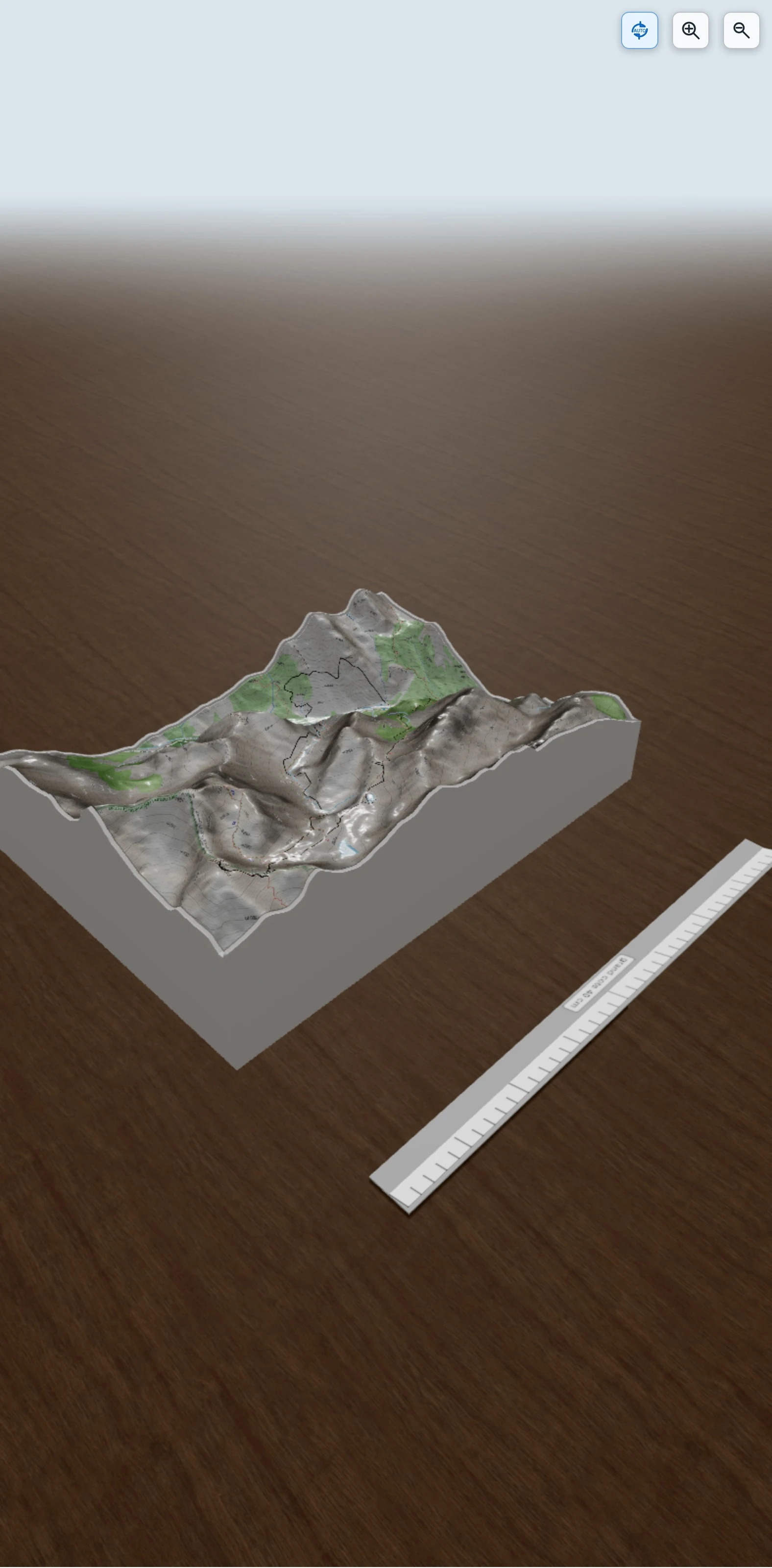 Carte en relief 3D de Ubaye - Pointe d'Escreins, avec relief topographique