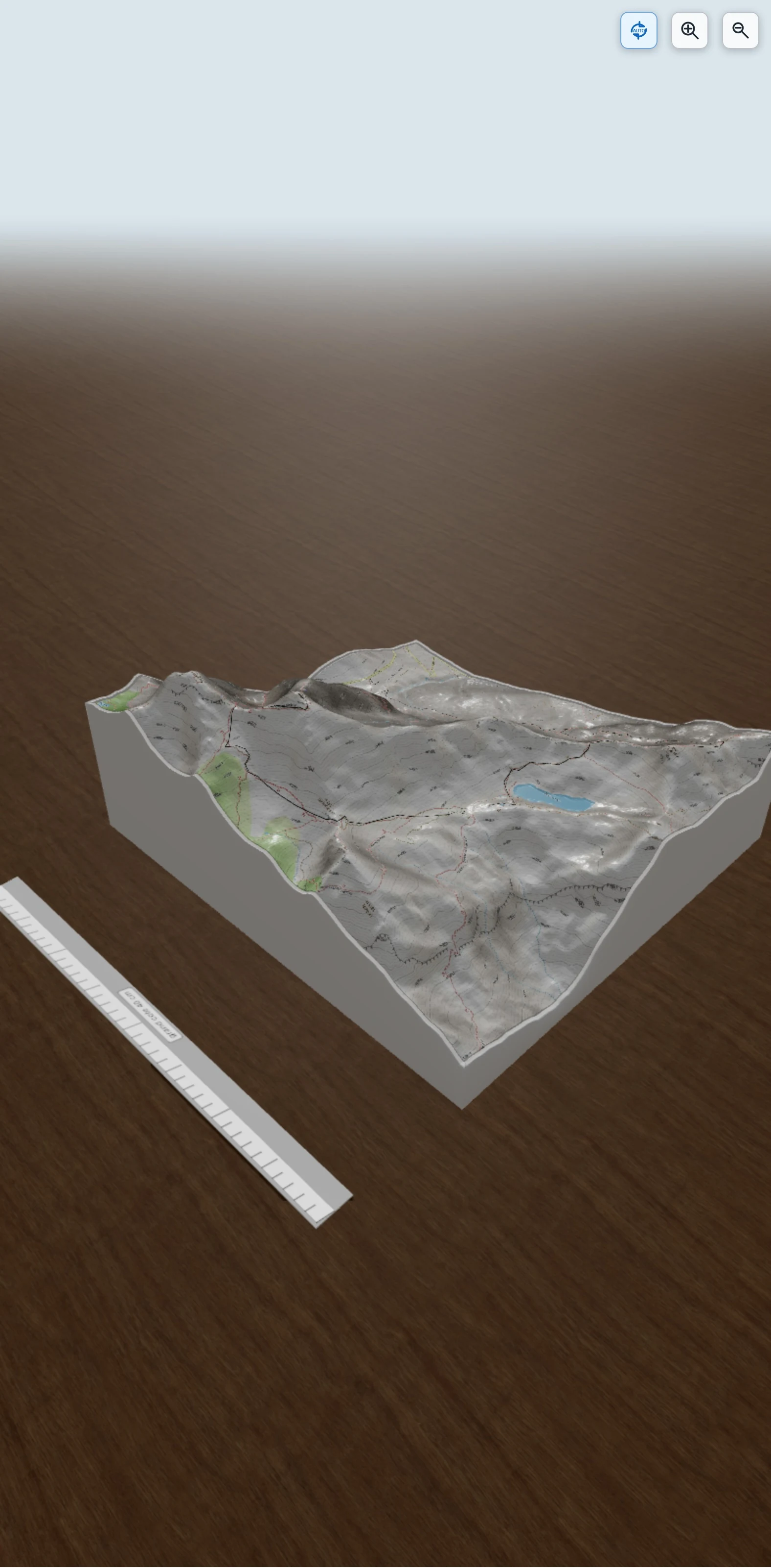 Carte en relief 3D de Un bivouac sur la Jalouvre, avec relief topographique