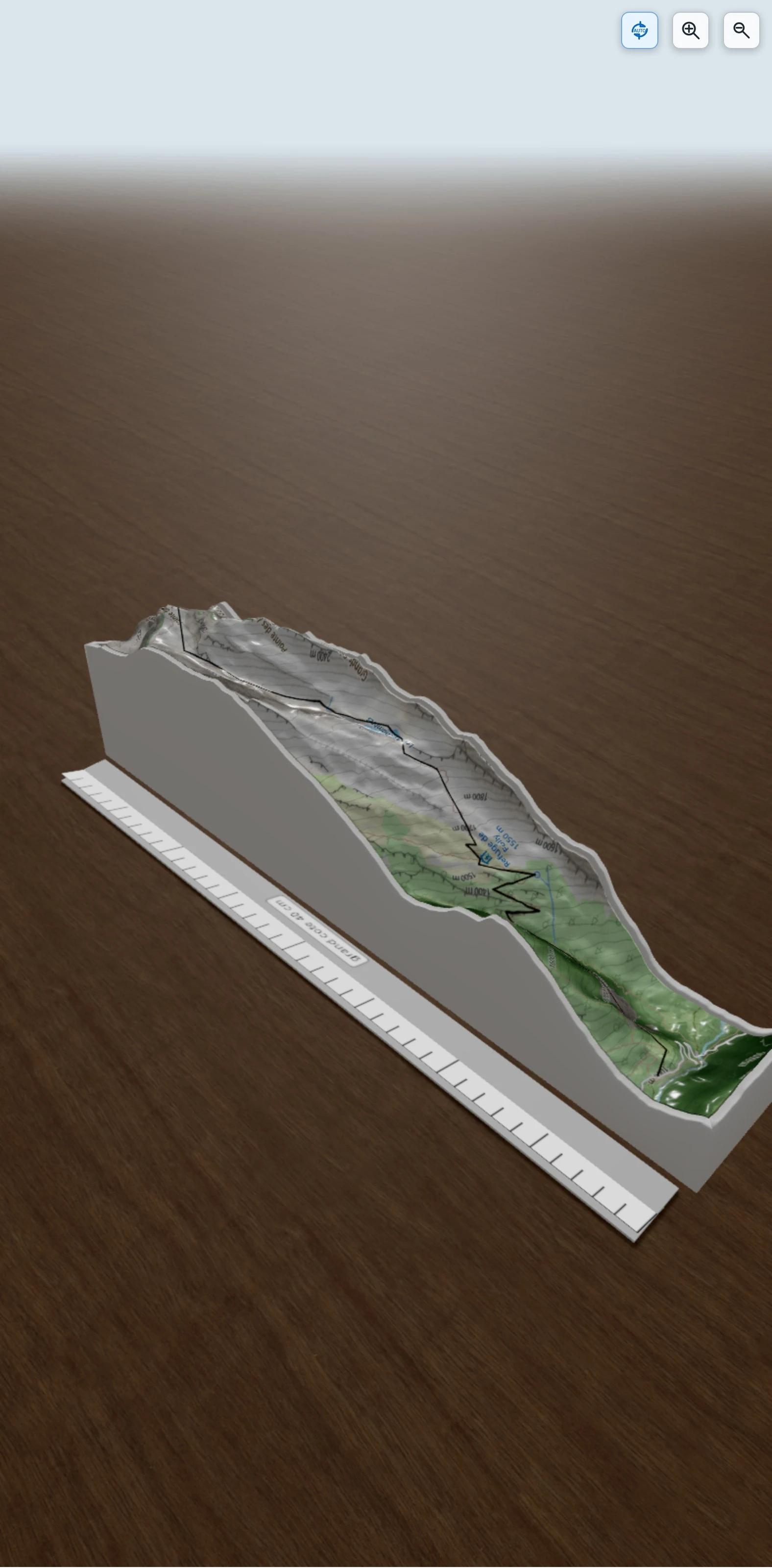 Carte en relief 3D de Vallée du Giffre, Le Crêt, refuge du Folly, Pointe de Bellegarde, avec relief topographique