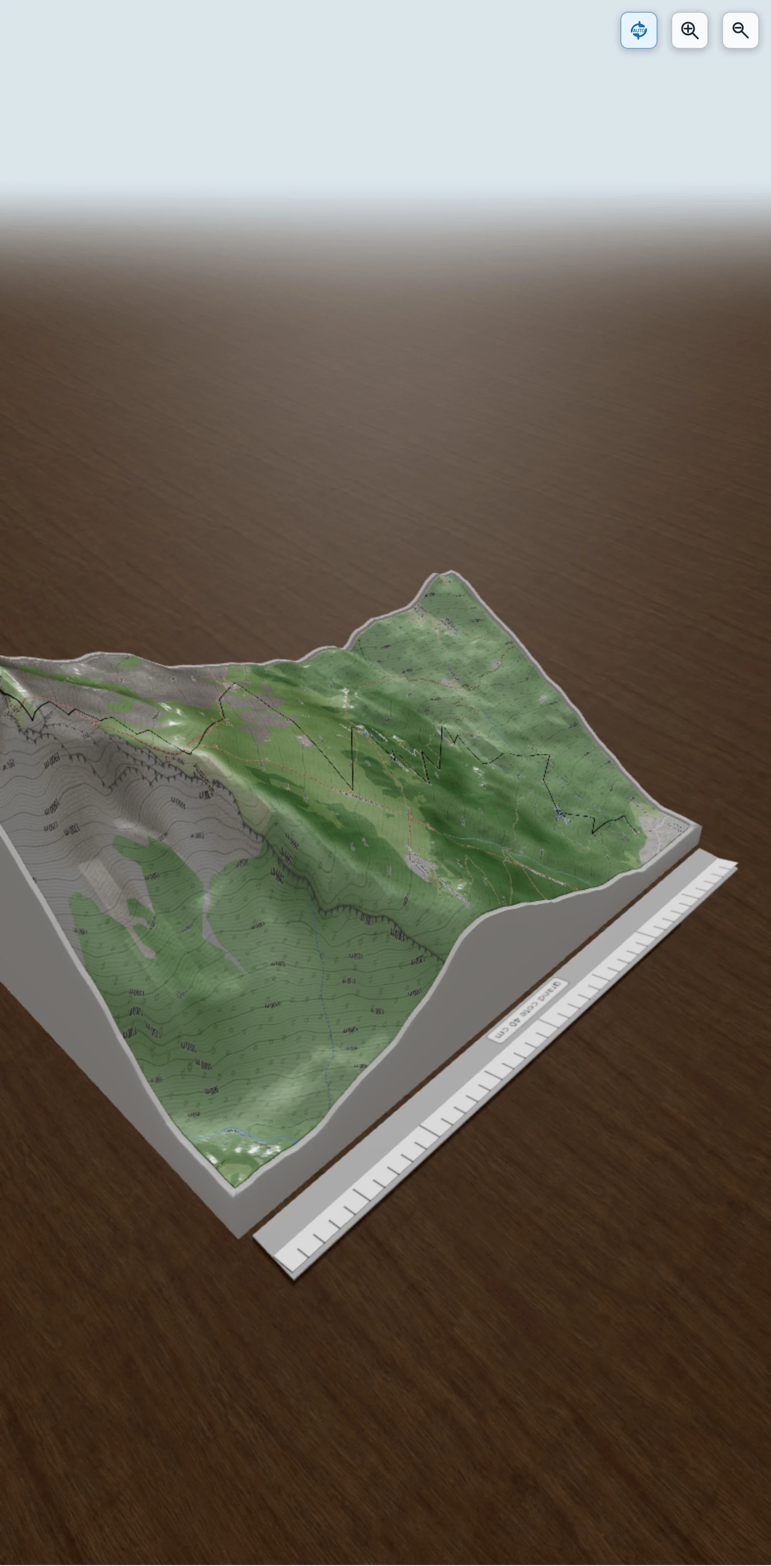 Carte en relief 3D de Vallée du Giffre, Le Vallon d'en Haut, Aouille de Criou, avec relief topographique
