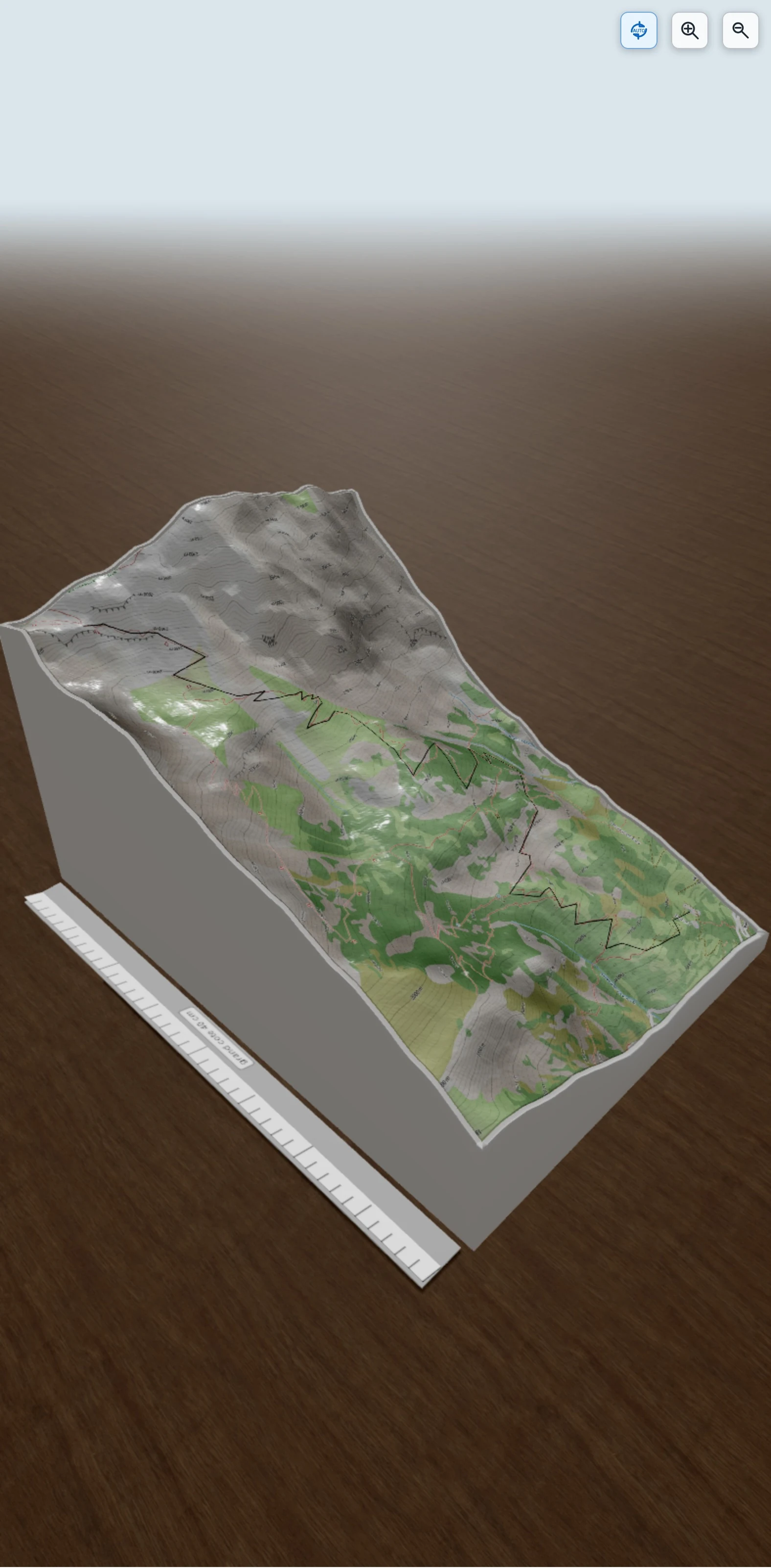 Carte en relief 3D de Vallouise, , Col de Vallouise, avec relief topographique
