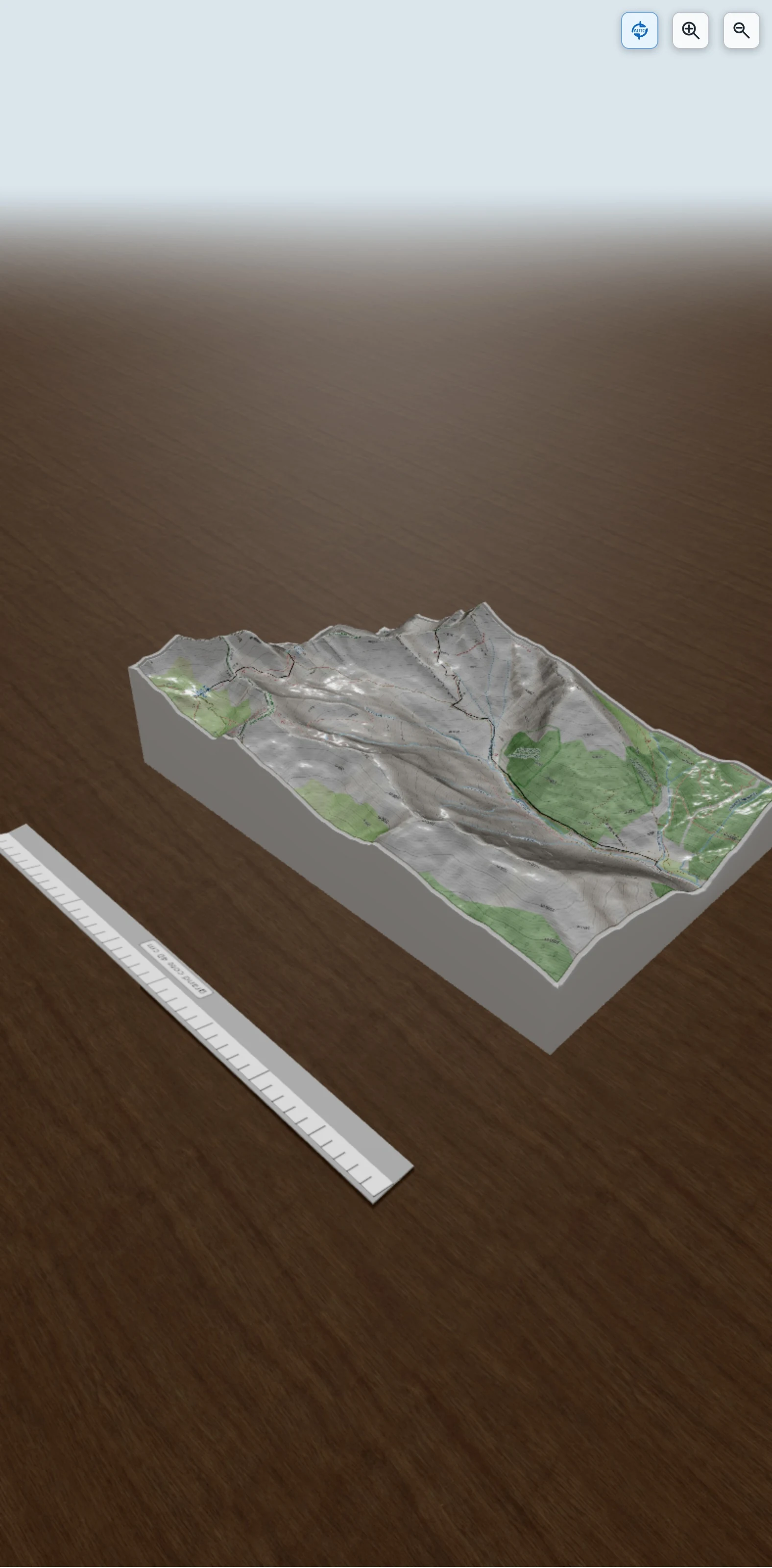 Carte en relief 3D de Valpréveyre - Lago Verde, avec relief topographique