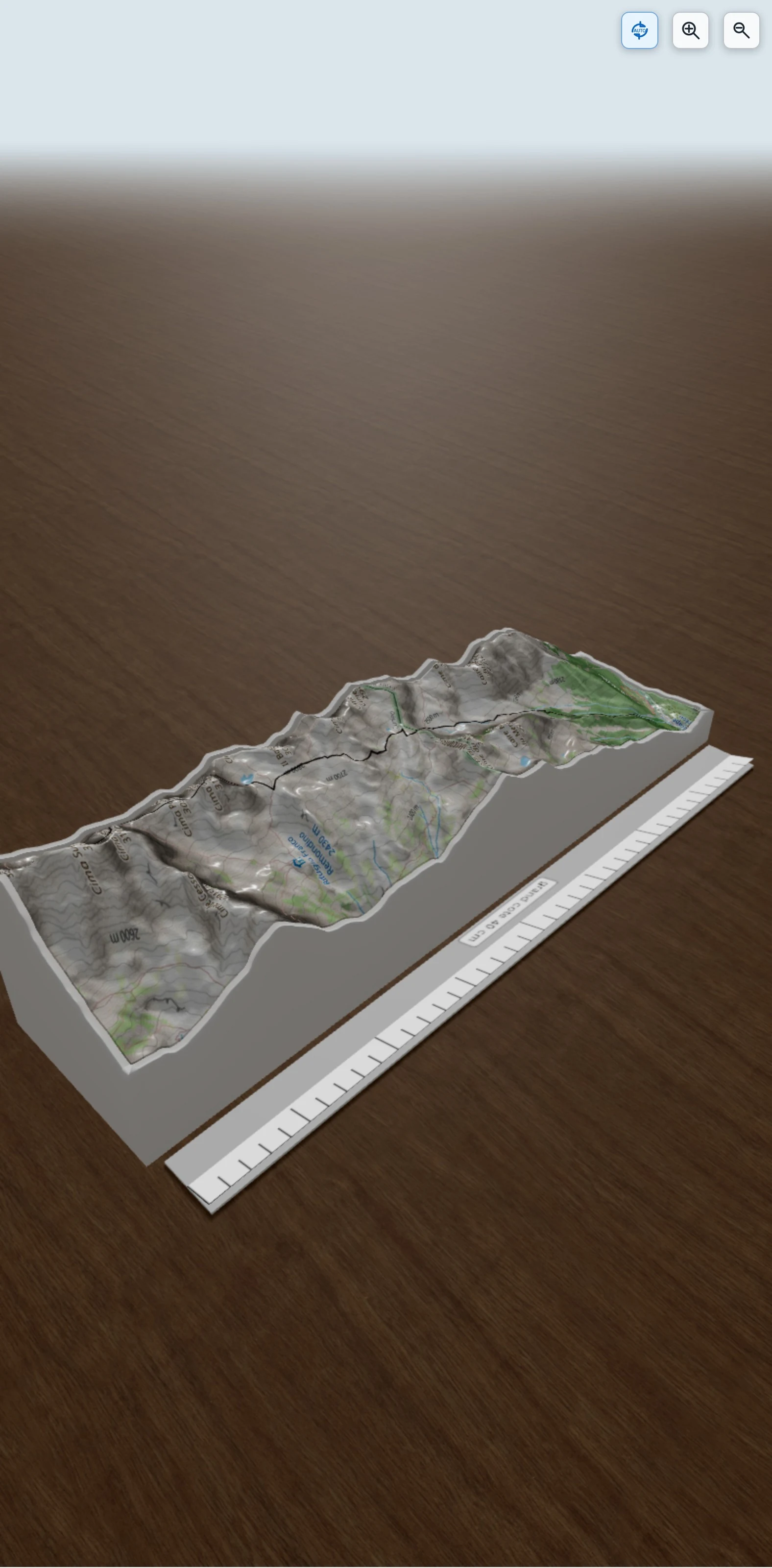 Carte en relief 3D de vers Argentera, avec relief topographique