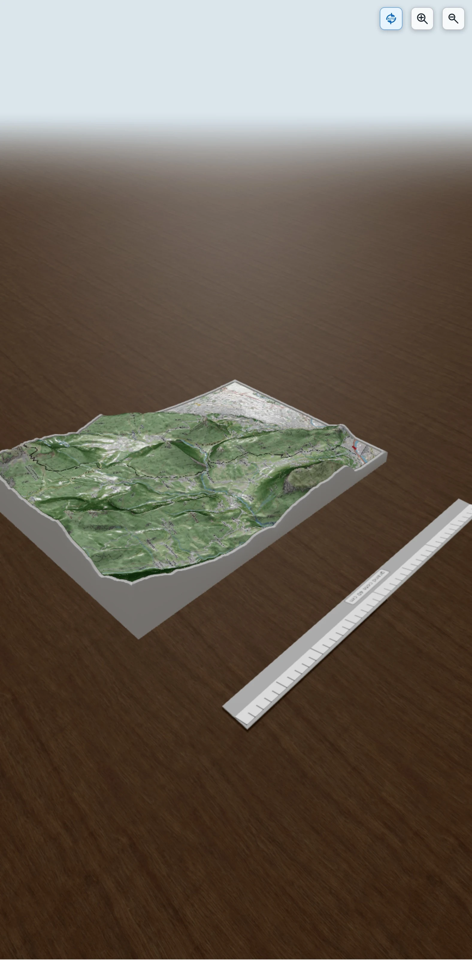 Carte en relief 3D de Verticale_Chamechaude, avec relief topographique