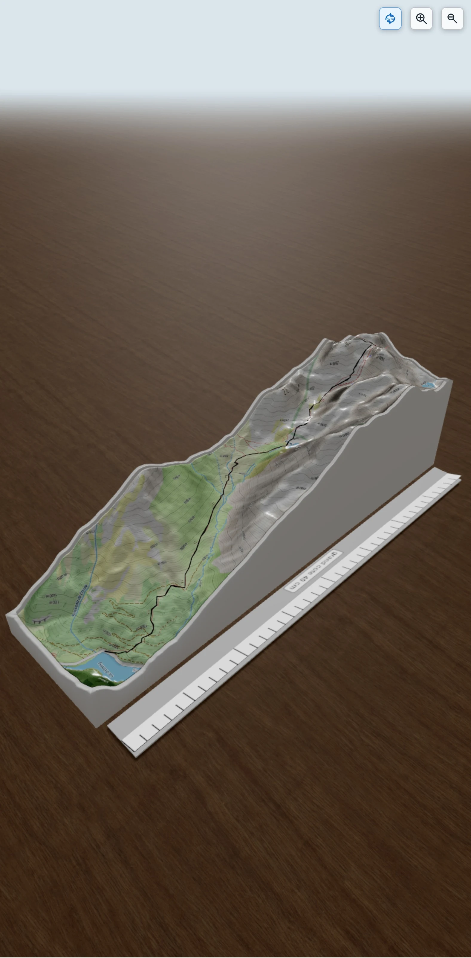 Carte en relief 3D de Wikiloc - (Pirineos- Francia) Gran Barbat (2.813m), avec relief topographique